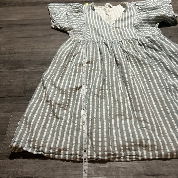Madewell Joss Striped Mini Babydoll Dress XS - Picture 4 of 6